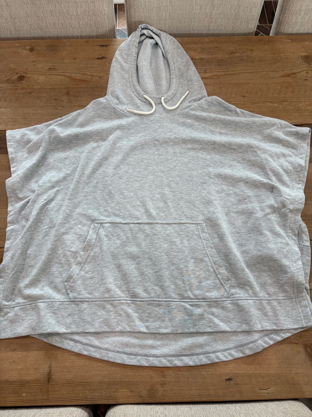 Champion Light Gray Hoodie Poncho